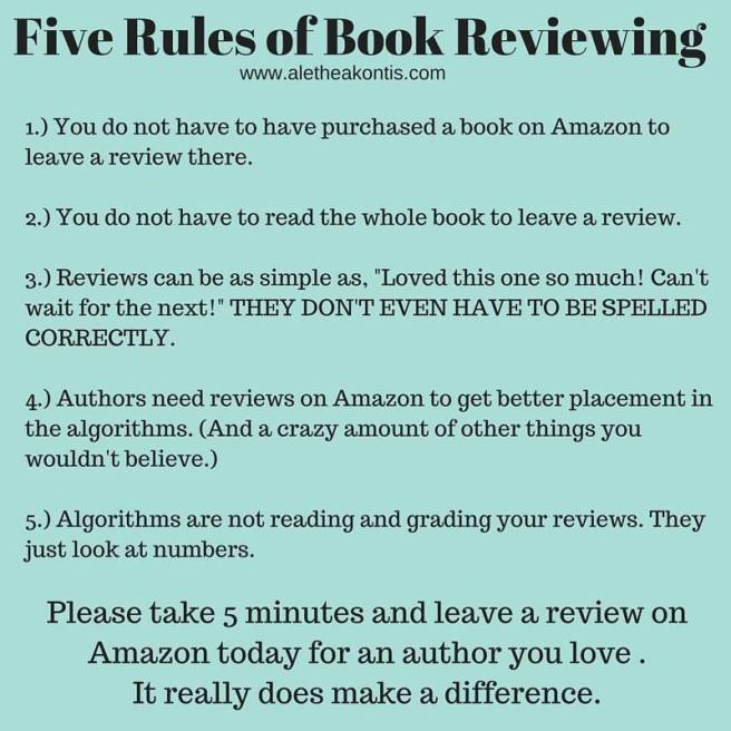 5 rules of Book Reviewing